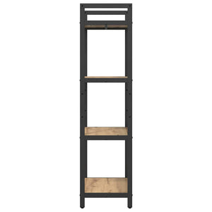 vidaXL Bookcase Artisan Oak 56 x 34 x 133.5 cm Engineered Wood