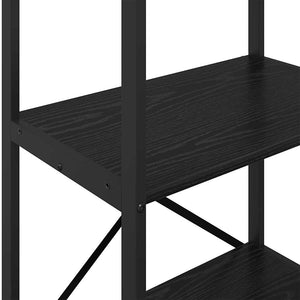 vidaXL Bookcase Black Oak Look 56 x 34 x 96 cm Engineered Wood
