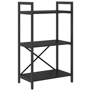 vidaXL Bookcase Black Oak Look 56 x 34 x 96 cm Engineered Wood