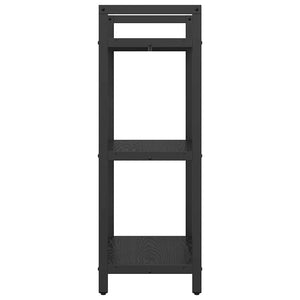 vidaXL Bookcase Black Oak Look 56 x 34 x 96 cm Engineered Wood