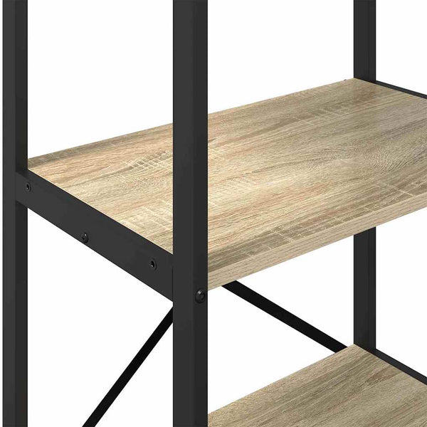 vidaXL Bookcase Sonoma Oak 56 x 34 x 96 cm Engineered Wood