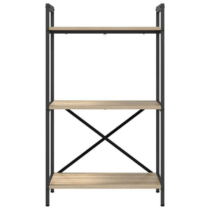 vidaXL Bookcase Sonoma Oak 56 x 34 x 96 cm Engineered Wood