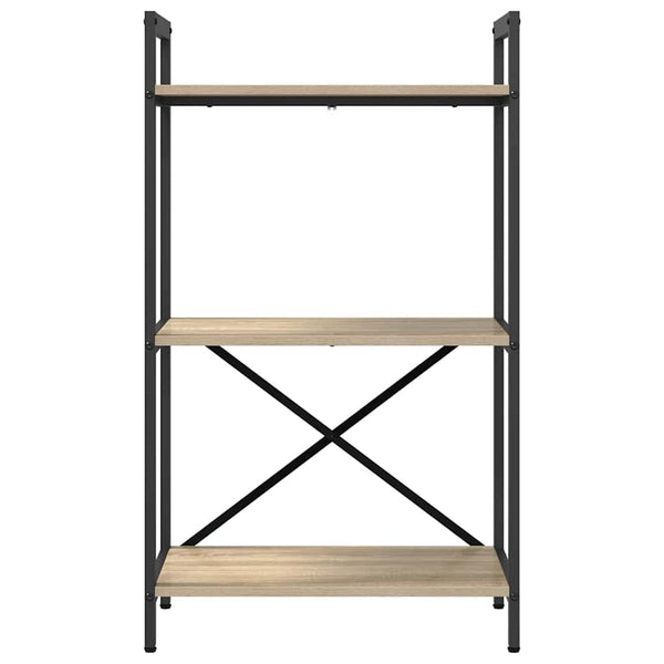 vidaXL Bookcase Sonoma Oak 56 x 34 x 96 cm Engineered Wood