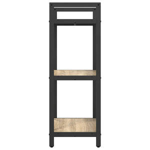 vidaXL Bookcase Sonoma Oak 56 x 34 x 96 cm Engineered Wood