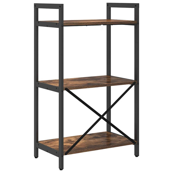 vidaXL Smoked Oak Bookcase 56 x 34 x 96 cm Engineered Wood