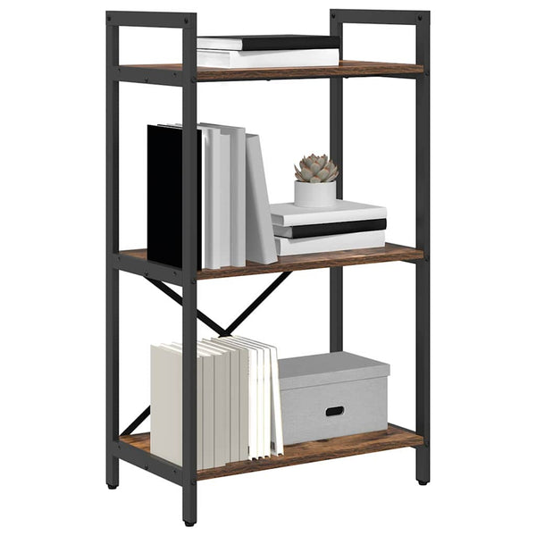 vidaXL Smoked Oak Bookcase 56 x 34 x 96 cm Engineered Wood