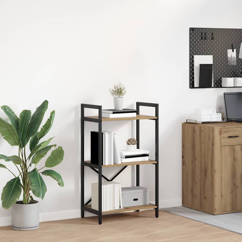 vidaXL Bookcase Artisan Oak 56 x 34 x 96 cm Engineered Wood