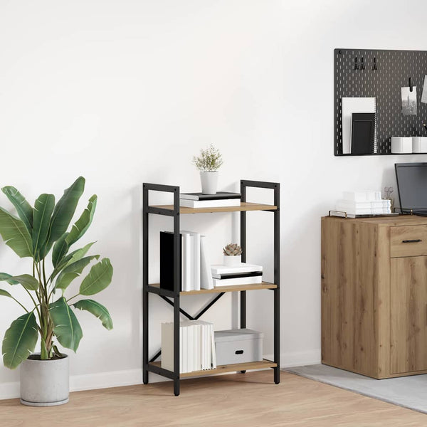 vidaXL Bookcase Artisan Oak 56 x 34 x 96 cm Engineered Wood