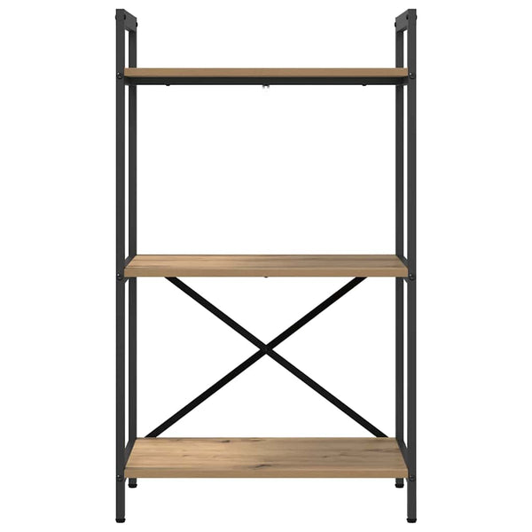vidaXL Bookcase Artisan Oak 56 x 34 x 96 cm Engineered Wood