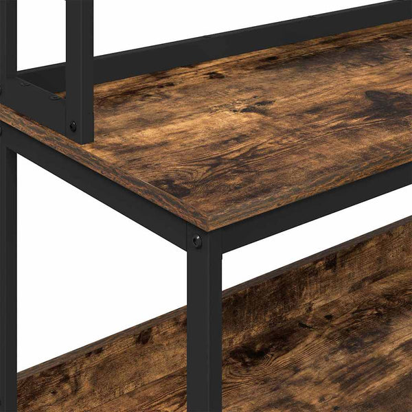 vidaXL Kitchen Shelf Smoked Oak 60 x 40 x 168 cm Engineered Wood