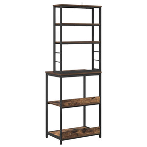 vidaXL Kitchen Shelf Smoked Oak 60 x 40 x 168 cm Engineered Wood