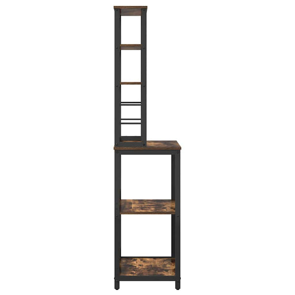 vidaXL Kitchen Shelf Smoked Oak 60 x 40 x 168 cm Engineered Wood