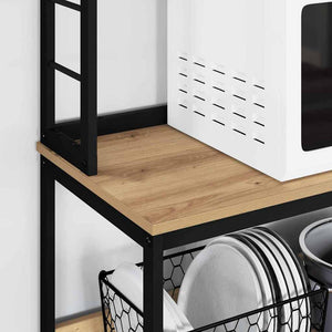 vidaXL Kitchen Rack Artisan Oak 60 x 40 x 168 cm Engineered Wood