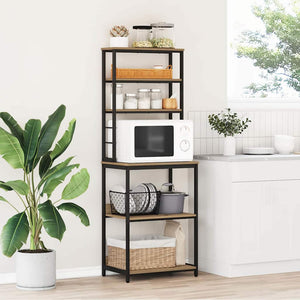 vidaXL Kitchen Rack Artisan Oak 60 x 40 x 168 cm Engineered Wood