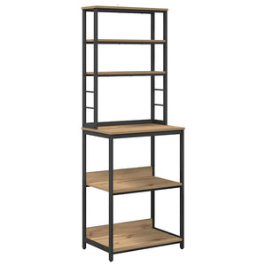 vidaXL Kitchen Rack Artisan Oak 60 x 40 x 168 cm Engineered Wood