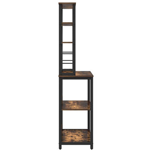 vidaXL Kitchen Shelf Smoked Oak 80 x 40 x 168 cm Engineered Wood