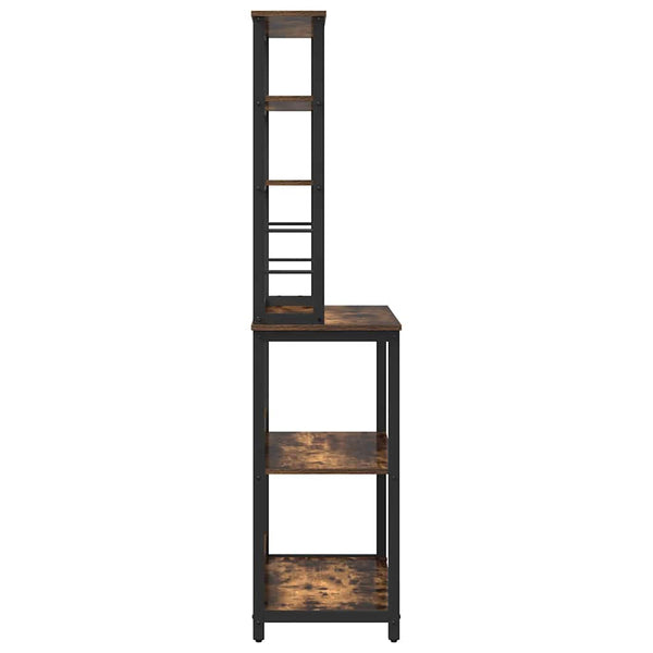 vidaXL Kitchen Shelf Smoked Oak 80 x 40 x 168 cm Engineered Wood
