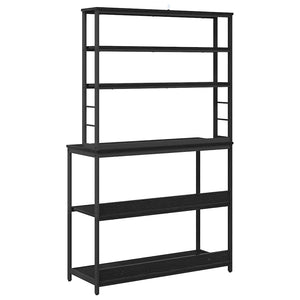 vidaXL Kitchen Shelf Black Oak Look 100 x 40 x 168 cm