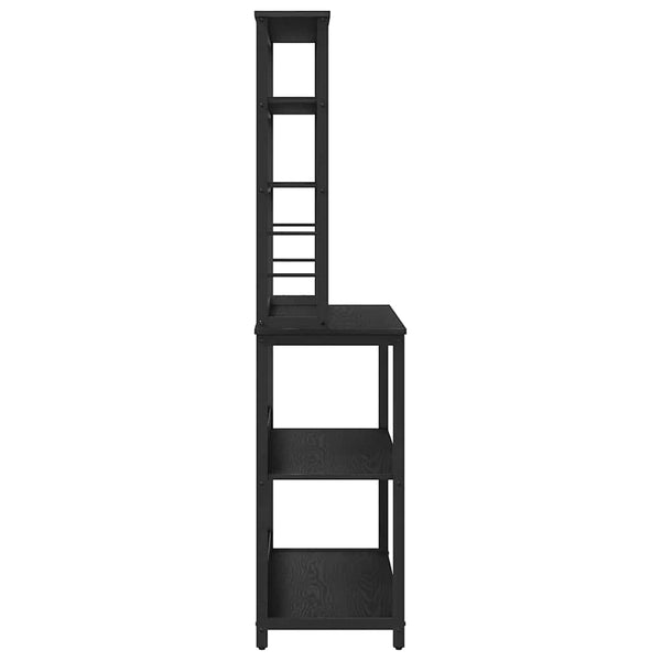 vidaXL Kitchen Shelf Black Oak Look 100 x 40 x 168 cm