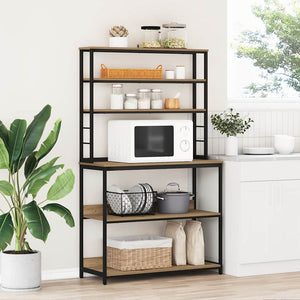 vidaXL Kitchen Rack Artisan Oak 100 x 40 x 168 cm Engineered Wood