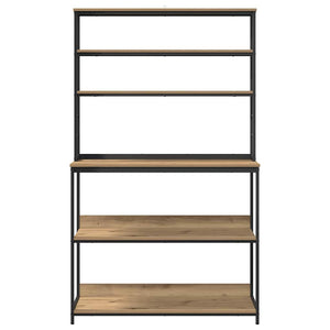 vidaXL Kitchen Rack Artisan Oak 100 x 40 x 168 cm Engineered Wood