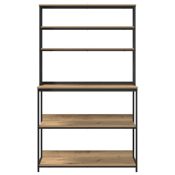 vidaXL Kitchen Rack Artisan Oak 100 x 40 x 168 cm Engineered Wood