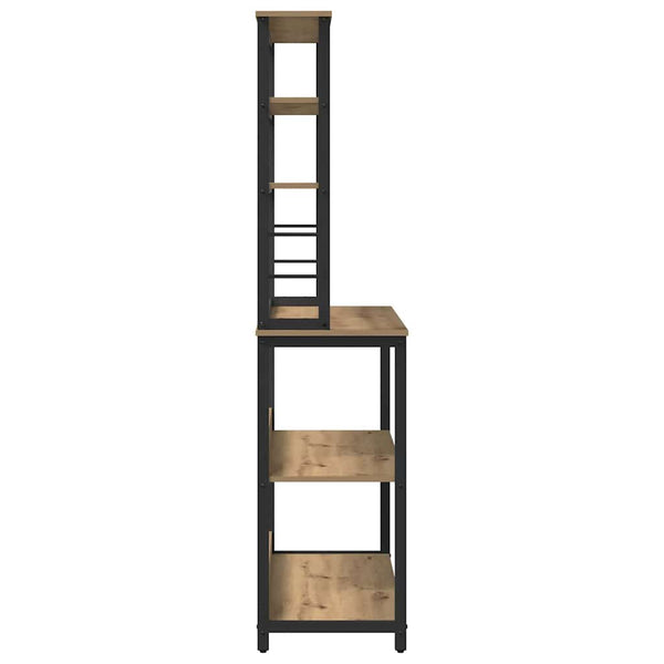 vidaXL Kitchen Rack Artisan Oak 100 x 40 x 168 cm Engineered Wood