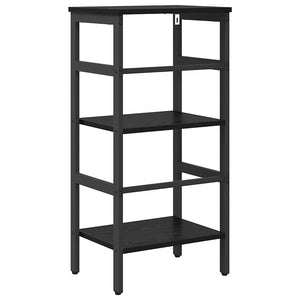 vidaXL Bookshelf Black Oak Look 40 x 29.5 x 81 cm