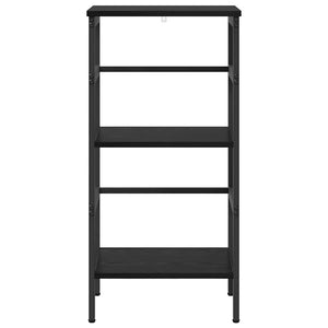 vidaXL Bookshelf Black Oak Look 40 x 29.5 x 81 cm
