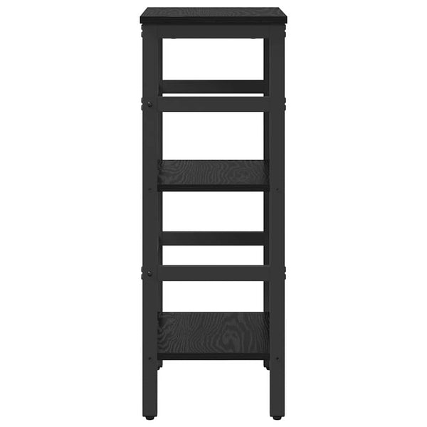 vidaXL Bookshelf Black Oak Look 40 x 29.5 x 81 cm