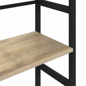 vidaXL Bookcase Sonoma Oak 40 x 29.5 x 81 cm Engineered Wood