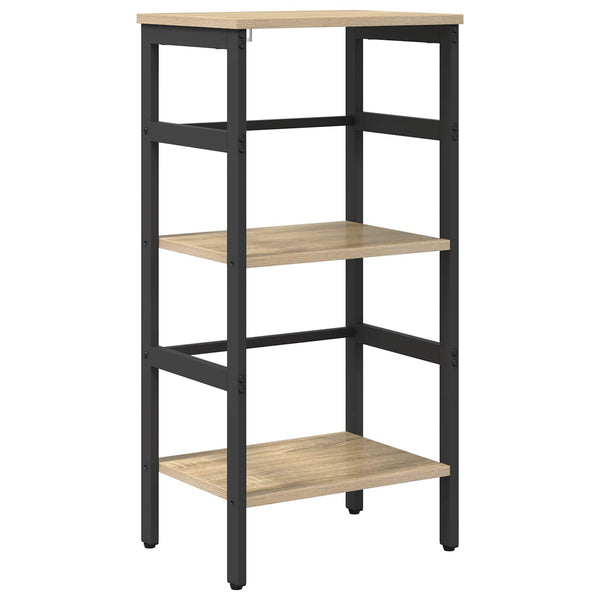 vidaXL Bookcase Sonoma Oak 40 x 29.5 x 81 cm Engineered Wood