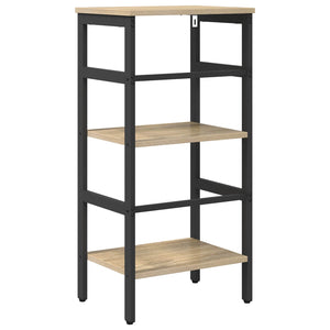 vidaXL Bookcase Sonoma Oak 40 x 29.5 x 81 cm Engineered Wood