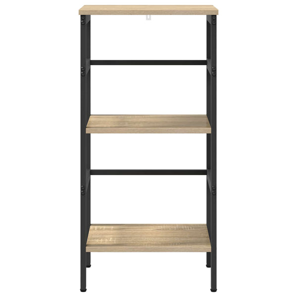 vidaXL Bookcase Sonoma Oak 40 x 29.5 x 81 cm Engineered Wood