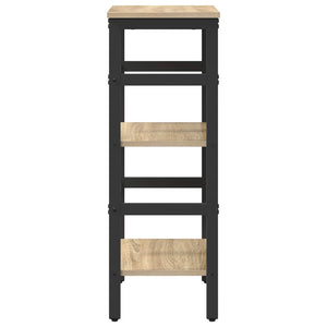 vidaXL Bookcase Sonoma Oak 40 x 29.5 x 81 cm Engineered Wood