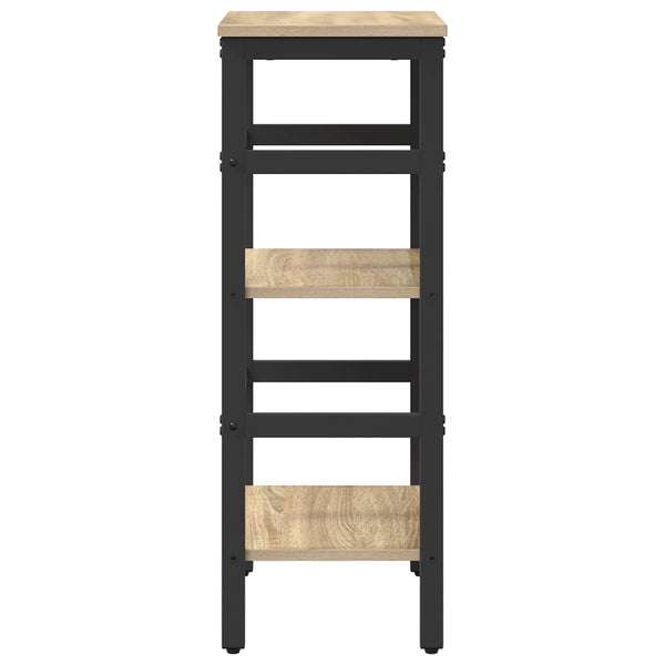 vidaXL Bookcase Sonoma Oak 40 x 29.5 x 81 cm Engineered Wood