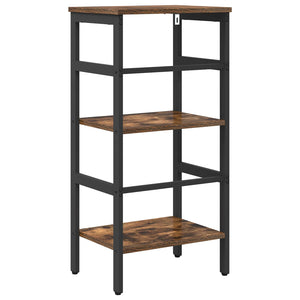 vidaXL Bookcase Smoked Oak 40 x 29.5 x 81 cm Engineered Wood