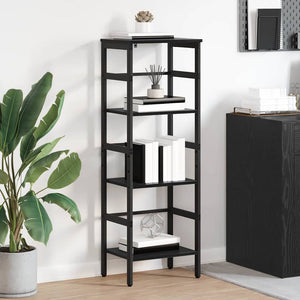 vidaXL Bookcase Black Oak-Effect 40 x 29.5 x 115 cm