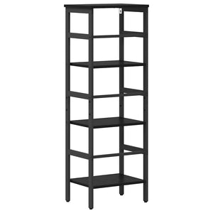 vidaXL Bookcase Black Oak-Effect 40 x 29.5 x 115 cm