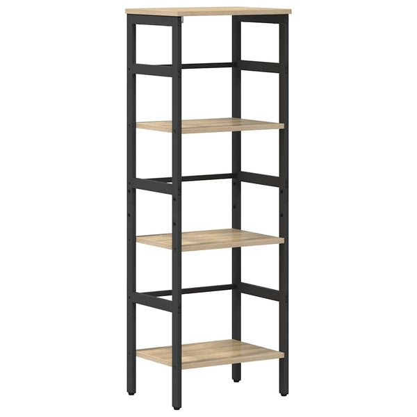 vidaXL Bookcase Sonoma Oak 40 x 29.5 x 115 cm Engineered Wood