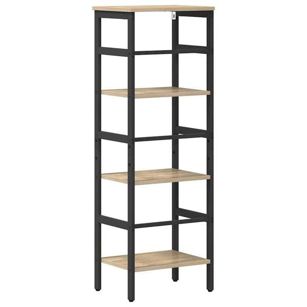 vidaXL Bookcase Sonoma Oak 40 x 29.5 x 115 cm Engineered Wood