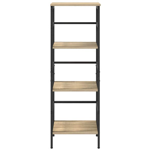 vidaXL Bookcase Sonoma Oak 40 x 29.5 x 115 cm Engineered Wood