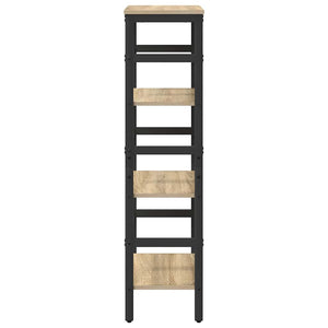 vidaXL Bookcase Sonoma Oak 40 x 29.5 x 115 cm Engineered Wood
