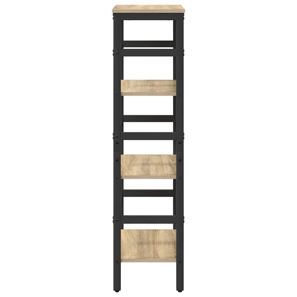 vidaXL Bookcase Sonoma Oak 40 x 29.5 x 115 cm Engineered Wood