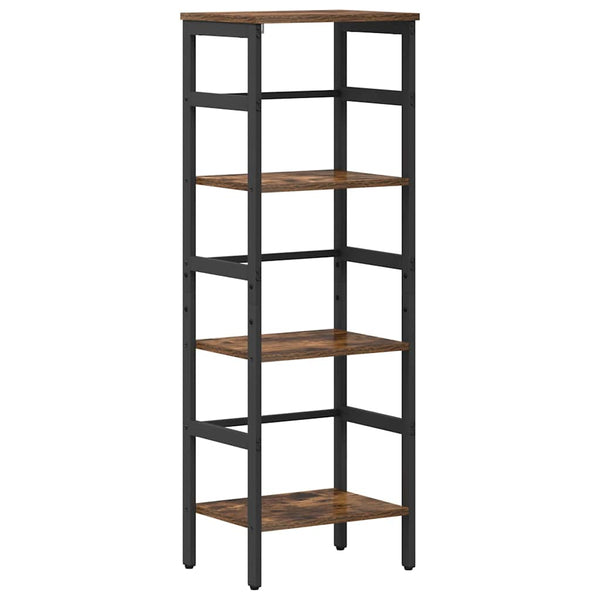 vidaXL Bookcase Smoked Oak 40 x 29.5 x 115 cm Engineered Wood