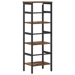 vidaXL Bookcase Smoked Oak 40 x 29.5 x 115 cm Engineered Wood