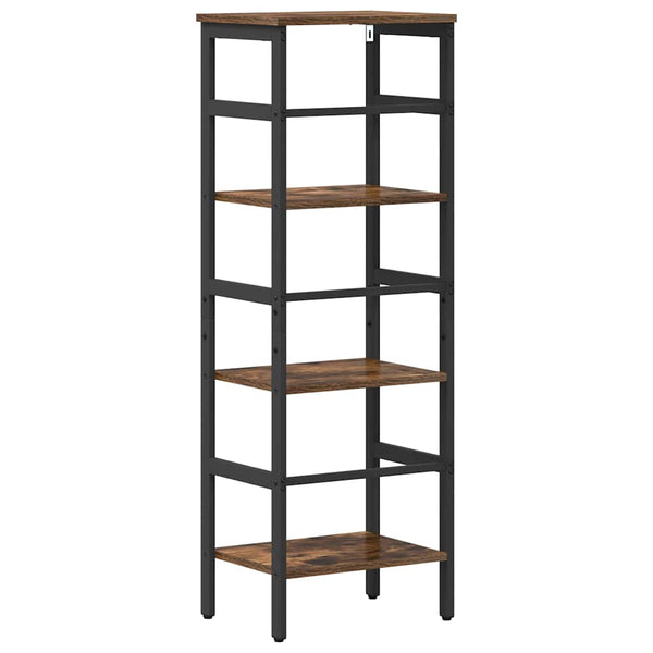 vidaXL Bookcase Smoked Oak 40 x 29.5 x 115 cm Engineered Wood