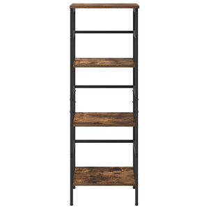 vidaXL Bookcase Smoked Oak 40 x 29.5 x 115 cm Engineered Wood