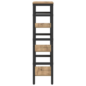 vidaXL Bookcase Artisan Oak 40 x 29.5 x 115 cm Engineered Wood