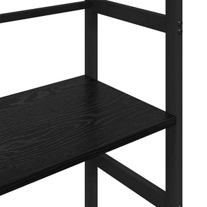 vidaXL Bookshelf Black Oak Look 40 x 29.5 x 149 cm